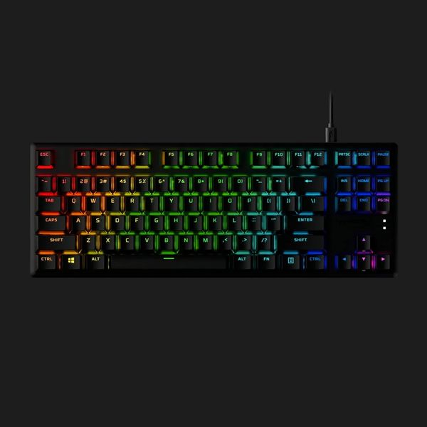 Клавіатура ігрова HyperX Alloy Origins Core PBT Aqua USB RGB (Black) 63404125-3ba4-4458-bb77-6a30acf9c38f фото