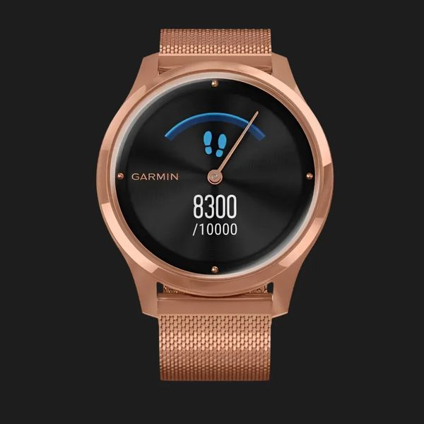 Garmin Vivomove Luxe 18K Rose Gold PVD Stainless Steel Case with Rose Gold Milanese Band 95cc0a39-6cd4-4bd3-a943-bb9f0d8bc5fc фото