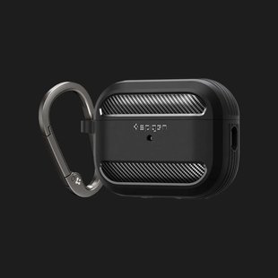 Захисний чохол Spigen Rugged Armor для AirPods Pro 2 (2nd/1st gen) (Black) f823fe2c-f03a-44b0-93df-9b78fe784d92 фото