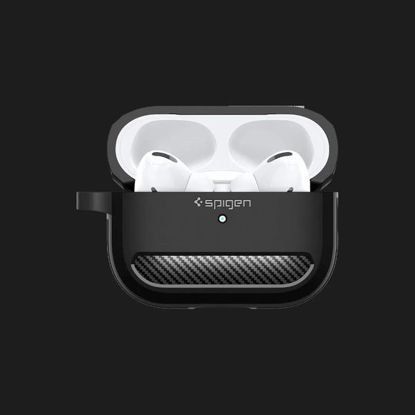 Захисний чохол Spigen Rugged Armor для AirPods Pro 2 (2nd/1st gen) (Black) f823fe2c-f03a-44b0-93df-9b78fe784d92 фото