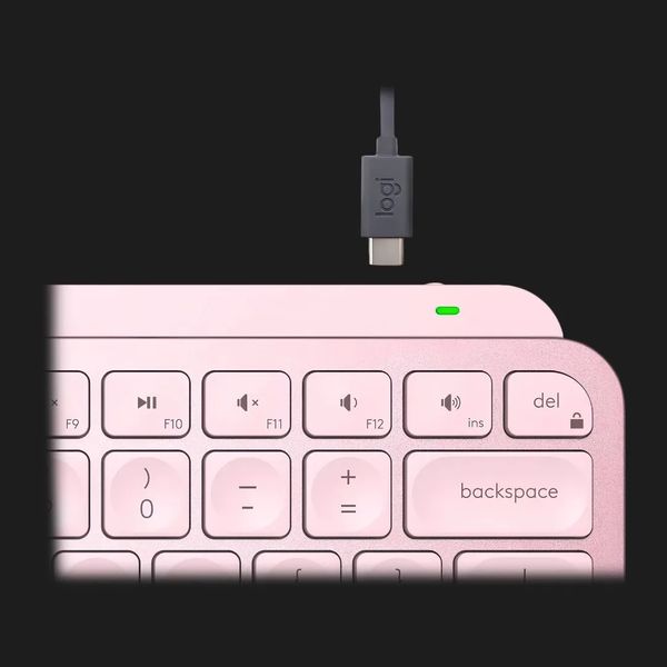 Клавиатура беспроводная Logitech MX Keys Mini Wireless Illuminated UA (Rose) 5f90201b-7c76-4431-88e7-624cd9e50d64 фото