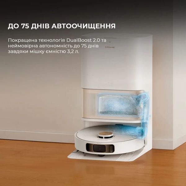 Робот-пилосос з вологим прибиранням Dreame Bot L10S PRO Ultra Heat (White) c04d1b14-f0ee-4536-b95a-a75a9c722615 фото