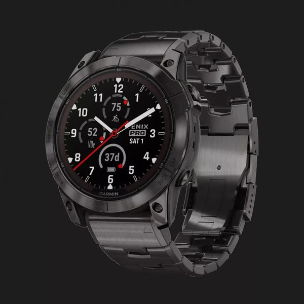 Garmin Fenix 7X Pro Sapphire Solar Carbon Gray DLC Titanium with Titanium Band c334a3a9-067a-4350-a1fc-94fc69735984 фото