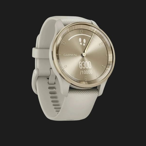 Garmin Vivomove Trend Cream Gold Stainless Steel Bezel with French Gray Case and Silicone Band fcd14dc6-9da6-4391-a23d-69c26b5973a1 фото