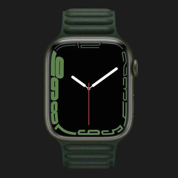 Оригинальный ремешок для Apple Watch 38/40/41 mm Leather Link (Sequoia Green) (ML7Q3) 7d3bafb2-c95a-44b2-b2e5-7e5468c1730e фото