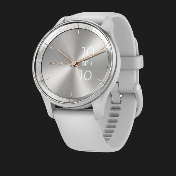 Garmin Vivomove Trend Silver Stainless Steel Bezel with Mist Gray Case and Silicone Band d4aa8207-2ba9-4245-96c2-c40f0a4f952b фото