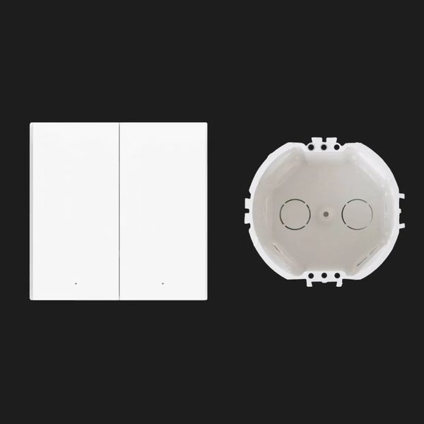 Умный выключатель Aqara Smart Wall Switch H1 (with neutral, double rocker) 1c4f7510-a6d6-4266-a18b-22c9a749eb05 фото