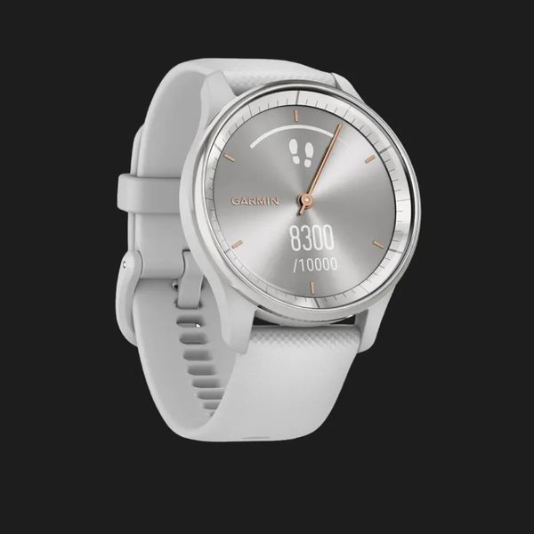 Garmin Vivomove Trend Silver Stainless Steel Bezel with Mist Gray Case and Silicone Band d4aa8207-2ba9-4245-96c2-c40f0a4f952b фото