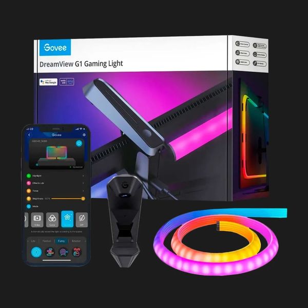 Набір адаптивного підсвічування Govee H604B DreamView G1 Gaming Light 24-29' RGB (Gray) ac891587-e84a-402f-be09-400d60efcf1d фото