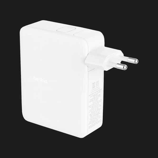 Блок питания Belkin Home Charger 140W 3хUSB-C GAN PD PPS, USB-A (White) 8d0386be-de8a-4d17-a285-71f6fbb19a44 фото