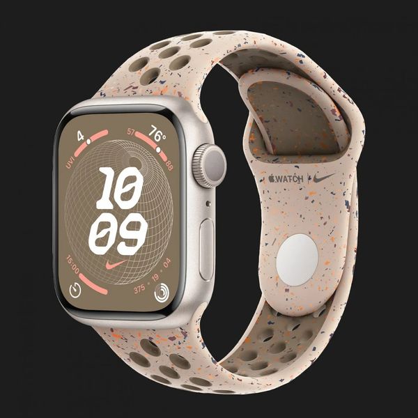 Apple Watch Series 9 41mm Starlight Aluminum Case with Desert Stone Nike Sport Band (2023) 09508680-a223-4770-8a22-5159382f91cc фото