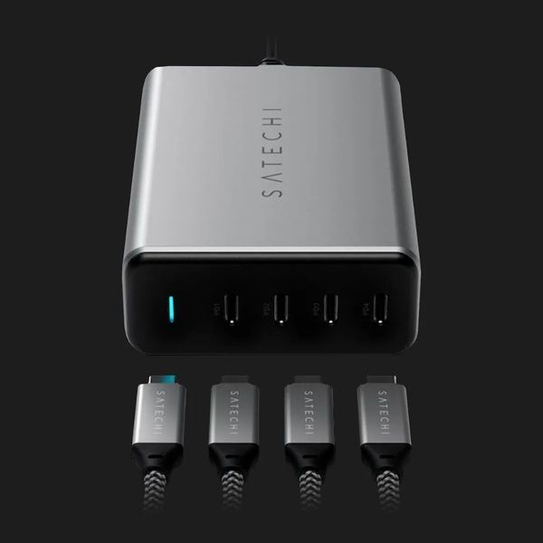 Зарядное устройство Satechi 165W USB-C 4-Port PD GaN Charger (Space Gray) (ST-UC165GM-EU) a763747b-da90-4f32-8afa-c78670f4b17b фото