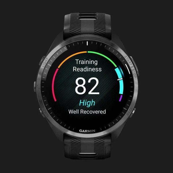 Garmin Forerunner 965 Carbon Gray DLC Titanium Bezel, Black Case, Black/Powder Gray Silicone Band 4e01b20d-acb1-47d8-957d-b8b359d6a70f фото