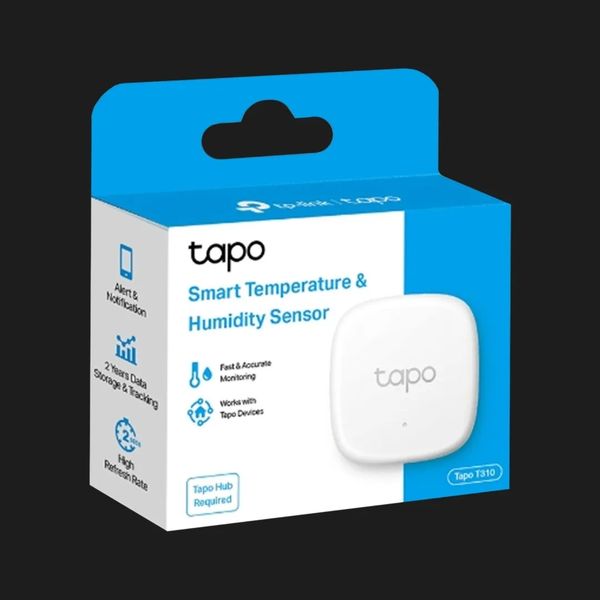 Розумний датчик температури та вологості TP-LINK Tapo T310 (White) 4226cd33-3300-4006-b08a-ee48cf192061 фото